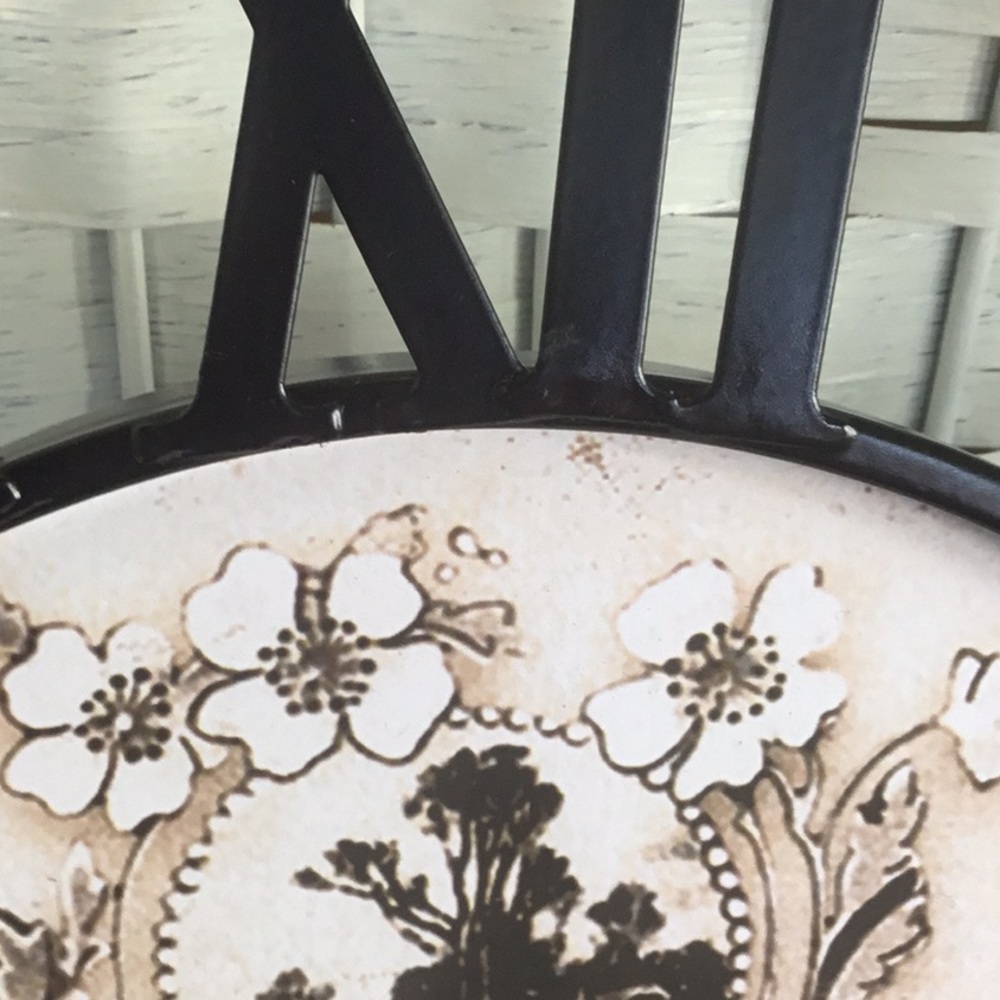 Rustic Metal Wall Clock New w/ 3 tiny defects - Picture 14 of 16